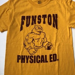 VTG Gym T shirt Funston Gym buff hawk weight training lifting Chicago CPS Small