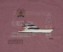 Men’s Cal Cru Single Stitch San Francisco Tourist T-Shirts 2XL Deadstock VTG (2)