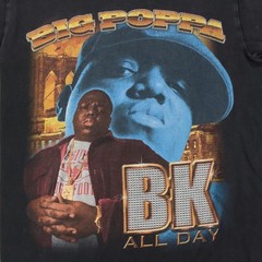 vtg Notorious BIG Big Poppa BK All Day t-shirt SMALL biggie rap tee 90s gemrock