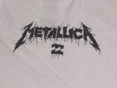 Metallica Billabong One Pushead Graphic T-Shirt Men’s Large White Concert Tee