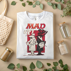 MAD Spy vs Spy Graphic T-Shirt Vintage Retro Comic Duo Tee A502