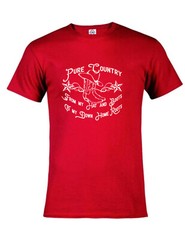 “PURE COUNTRY” Tee Unisex OR Ladies Fits Available & 4 Color Choices!