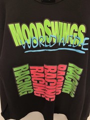 Rare Mood Swings Racing Made In USA Hype Designer Long Sleeve Shirt Not In Mood