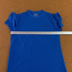 Columbia Mens Small Blue Serene Graphic Short Sleeve Crew Neck Tee NWT *Flaw