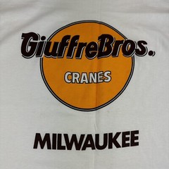 Fruit of the Loom Shirt Single Stitch Leg Giuffre Cranes Milwaukee Wisconsin Y2K