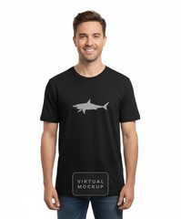 UNISEX MEN WOMENS TEE TSHIRT SHARK CAGE TESTER DIVING SWIMMING DIVE REEF FISH