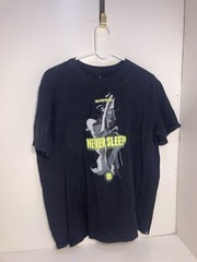 Air Jordan Retro 1 OUT HERE FOR DAYS NEVER SLEEP SHADOWS Size XL Black Shirt