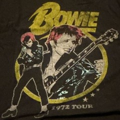 David Bowie Ziggy Stardust 1972 Tour Graphic T-Shirt