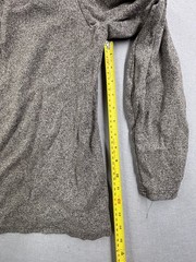 G.H. Bass & Co. Men’s Medium Gray Marled Henley Long Sleeve Shirt 100% Cotton M