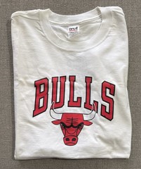 VINTAGE Chicago Bulls T Shirt McDonalds Big Logo Size XL 90s Basketball NBA Mens