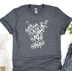 HAHAHA Shirt, Joker Laugh T-Shirt, Joker Tee, Oversize Shirt, Joker Lover Gift