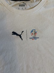Puma Copa America 2024 ‘Cumbre’ logo tee size XL measurements pictured