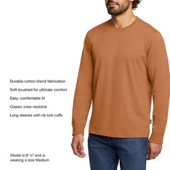 Eddie Bauer Men’s Long Sleeve Crewneck T-Shirt Size XL Orange