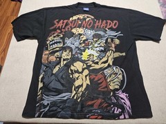Vintage Rush Street Fighter T-shirt XL Akuma Double Sided AOP Limited Run RARE