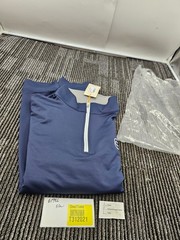 PETER MILLAR Perth Performance Quarter-Zip Men’s Size L Navy Customers Bank