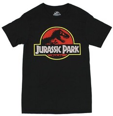 Jurassic Park Mens T-Shirt – Classic Full Color Logo Image