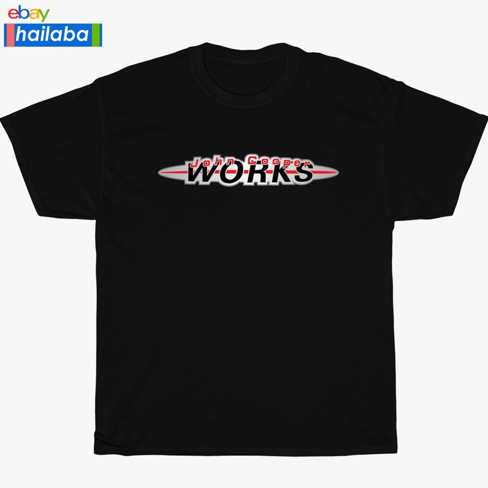 New John Cooper Works Mini Logo Black/Navy/Sport Grey/White Men’s T-Shirt S-5XL