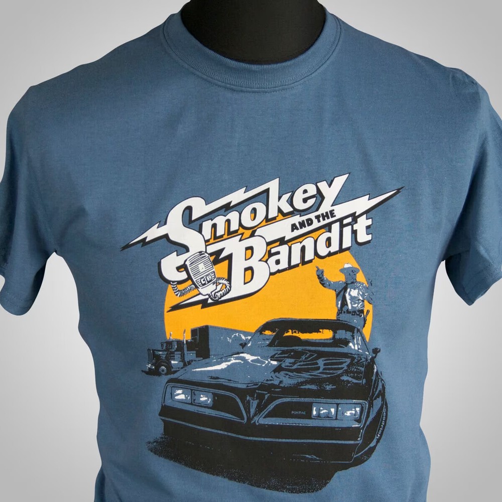 Smokey and the Bandit T Shirt Retro Trans Am Movie Truck Burt Reynolds Indigo B