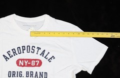 Aeropostale Shirt Mens Large White NY-87 Orig Brand Logo Graphic Tee T-Shirt