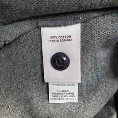 L.L. Bean Signature Shirt Men XXL Gray Heather Slim Fit Short Sleeve Henley Neck