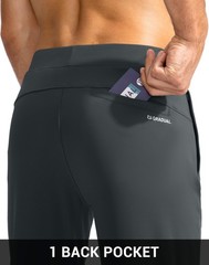 Mens Golf Joggers Pants Zipper Pockets Stretch Sweatpants Slim Fit Track