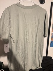 NWT Nike Men’s T Shirt Green With Black and White Logo Size L