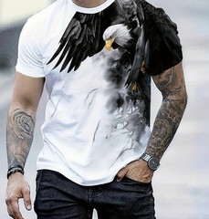 Camiseta Elegante Con Estampado De Letras Para Hombre Camisa Moda Vintagecasual