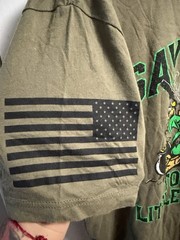 Grunt Style Green Men’s “Say Hello To My Little Friend” Graphic Tee Size L