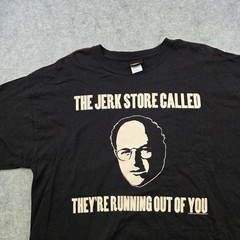 VTG Seinfeld Shirt Mens XL Black Jerk Store Called Quote Graphic TV Comedy Tee