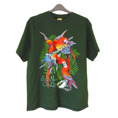 Vintage Tucan Tico Costa Rica Macaw Graphic T Shirt Size L Green New With Tags