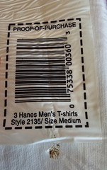 Vintage 1997 Hanes T Shirts Sealed NOS 3 Pack Medium 38-40 White Cotton USA 6 PC