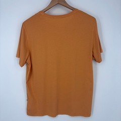 Billy Reid Pocket T Shirt Mens XL Orange Pima Cotton Garment Dyed Earth Tone