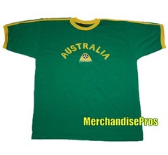 MEN’S AUSTRALIA FIFA WORLD CUP SOCCER TEE 100% COTTON X-LARGE T-SHIRT XL NEW!
