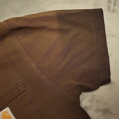 Carhartt Shirt Mens M Dark Brown Original Fit Short Sleeve Crewneck Pocket T K87