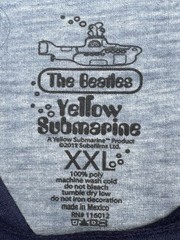 RARE Vintage Y2K The Beatles Yellow Submarine Blue T-Shirt Collectible XXL