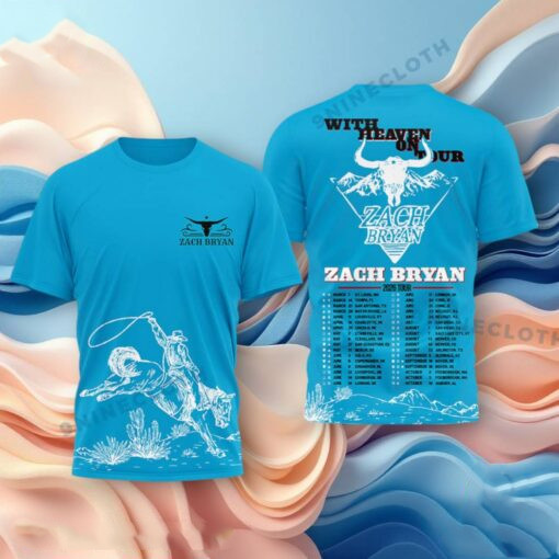 Special Zach Bryan With Heaven On Tour 2026 Shirt Men S-6XL Shirt For Fan SE2056