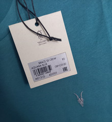 AllSaints Brace Embroidered Logo Crew T-Shirt in XS MD131G (Multiple Colours)