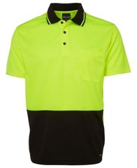 Jb’s wear Hi Vis Traditional Work Safety Polo with Quick drying fabric UPF 50+