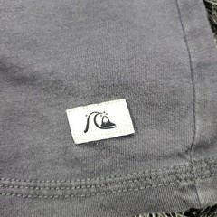 Quiksilver Shirt Mens Medium Gray Skull Island Graphic Tee Surf Tropical Tagless