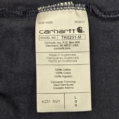 Carhartt Men Shirt L Navy K231 Long Sleeve Pocket Shirt Loose