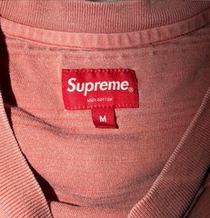 Supreme raised stripes L/S top FW2016 Orange