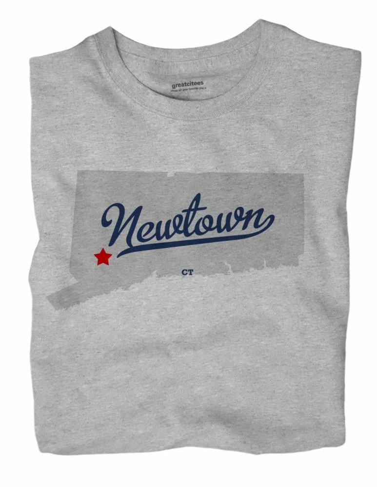 Newtown Connecticut CT Conn T-Shirt MAP