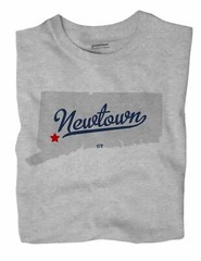 Newtown Connecticut CT Conn T-Shirt MAP