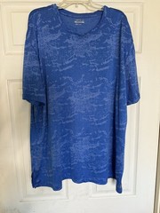 BCG T-Shirt Men 2XL Blue Short Sleeve Crew Neck Running Pullover Shirt