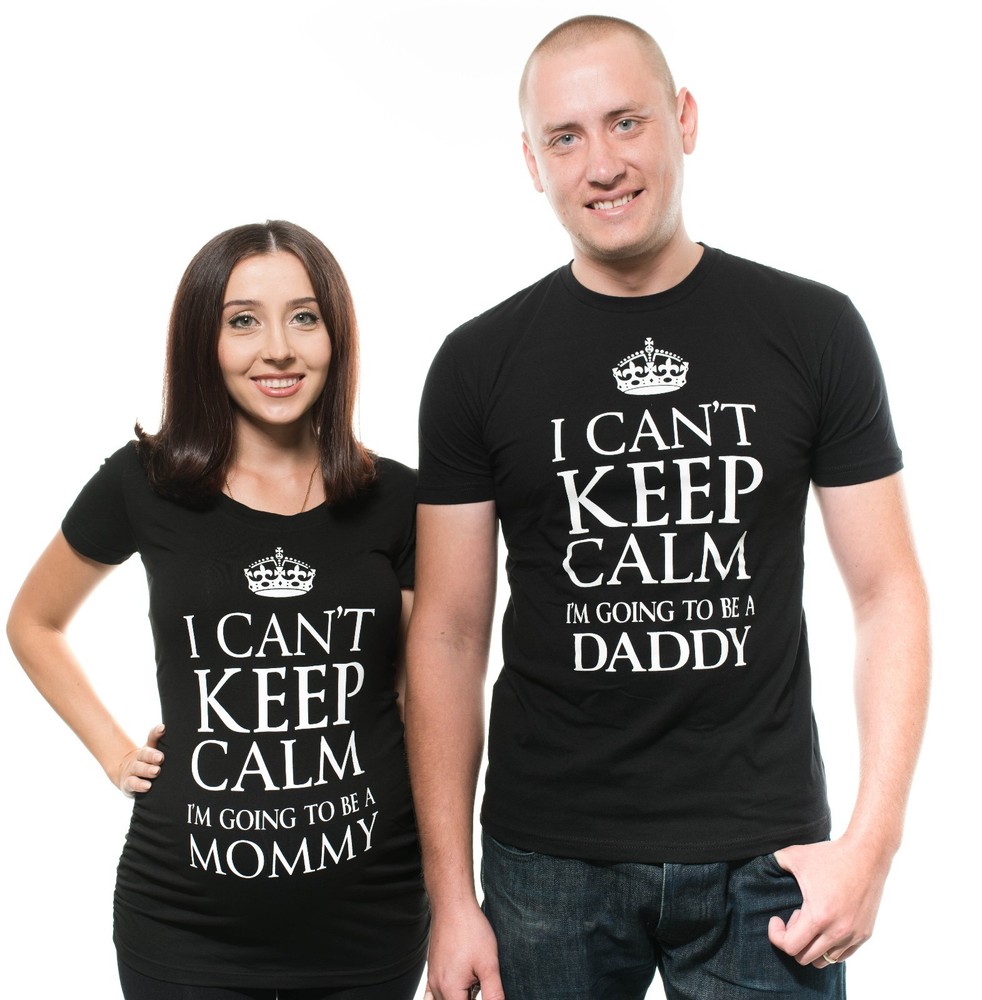 Keep Calm We are going to be mommy and Daddy Pregnancy Matching Maternity Couple