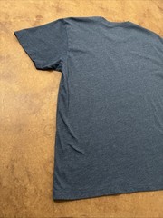 Ariat Men’s Short Sleeve Graphic Tee Blue Sz L Bull Skull Cowboy Western Rodeo