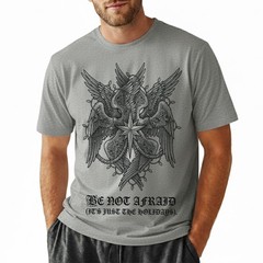 Be Not Afraid T-Shirt Seraphim Angel Biblically Christmas Horror Sweatshirt