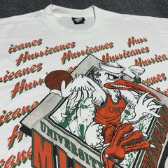 Vintage Miami Hurricanes Basketball Breakthrough T-Shirt Mens XL 90s NCAA