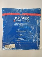 Vtg Jockey White Tall Man Modern Fit A-Shirt Tank Cotton NIP 4XL 2 Packs Of 2