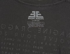Imagine Dragons 2017 Evolve Tour Men’s Large Black S/S Concert T-Shirt Tee